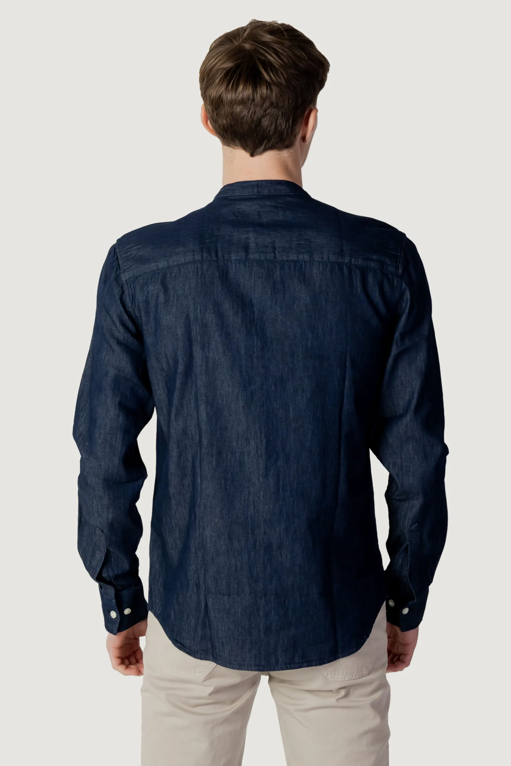 Camicia manica lunga PEUTEREY iberis cha 01 Denim scuro