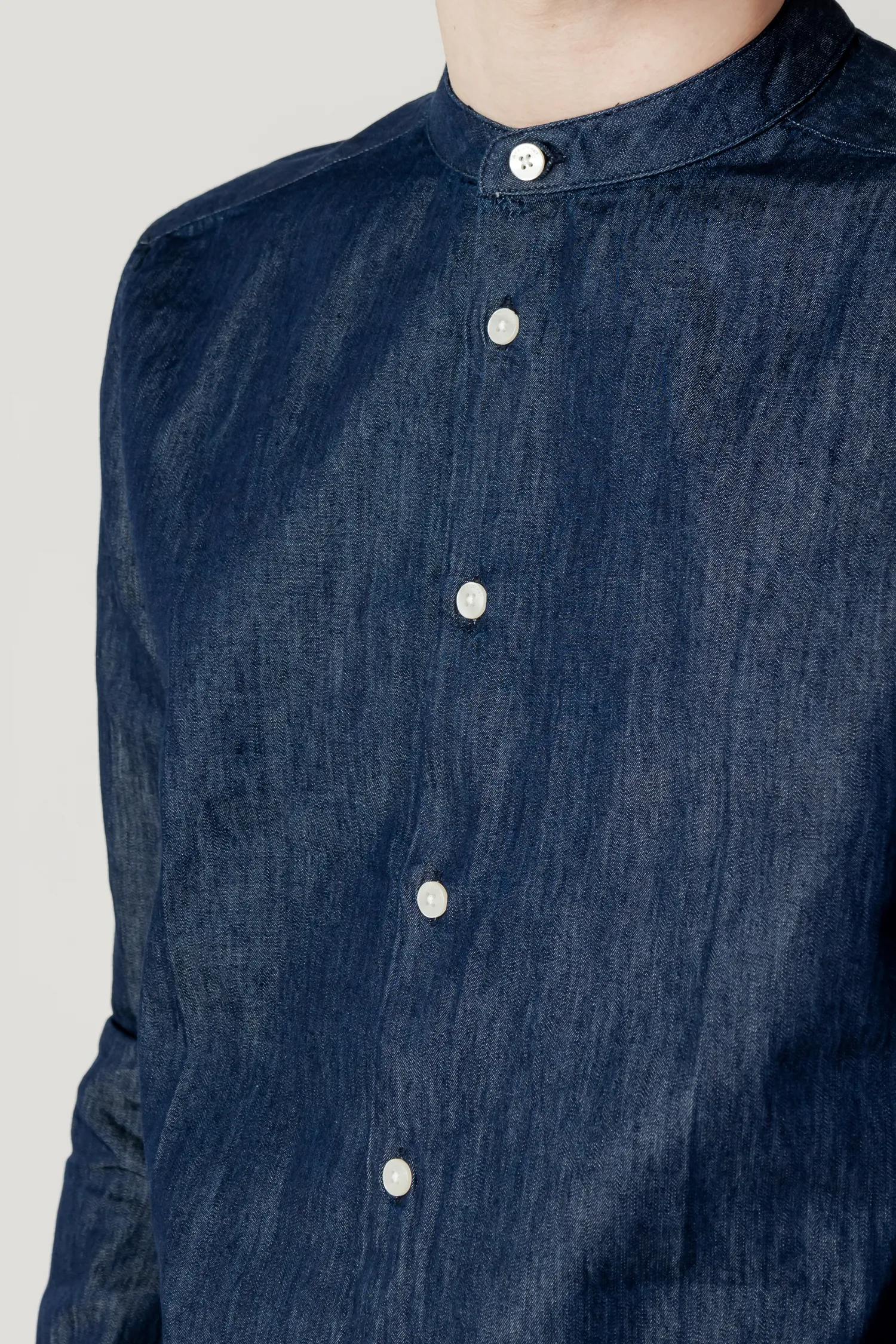 Camicia manica lunga PEUTEREY iberis cha 01 Denim scuro