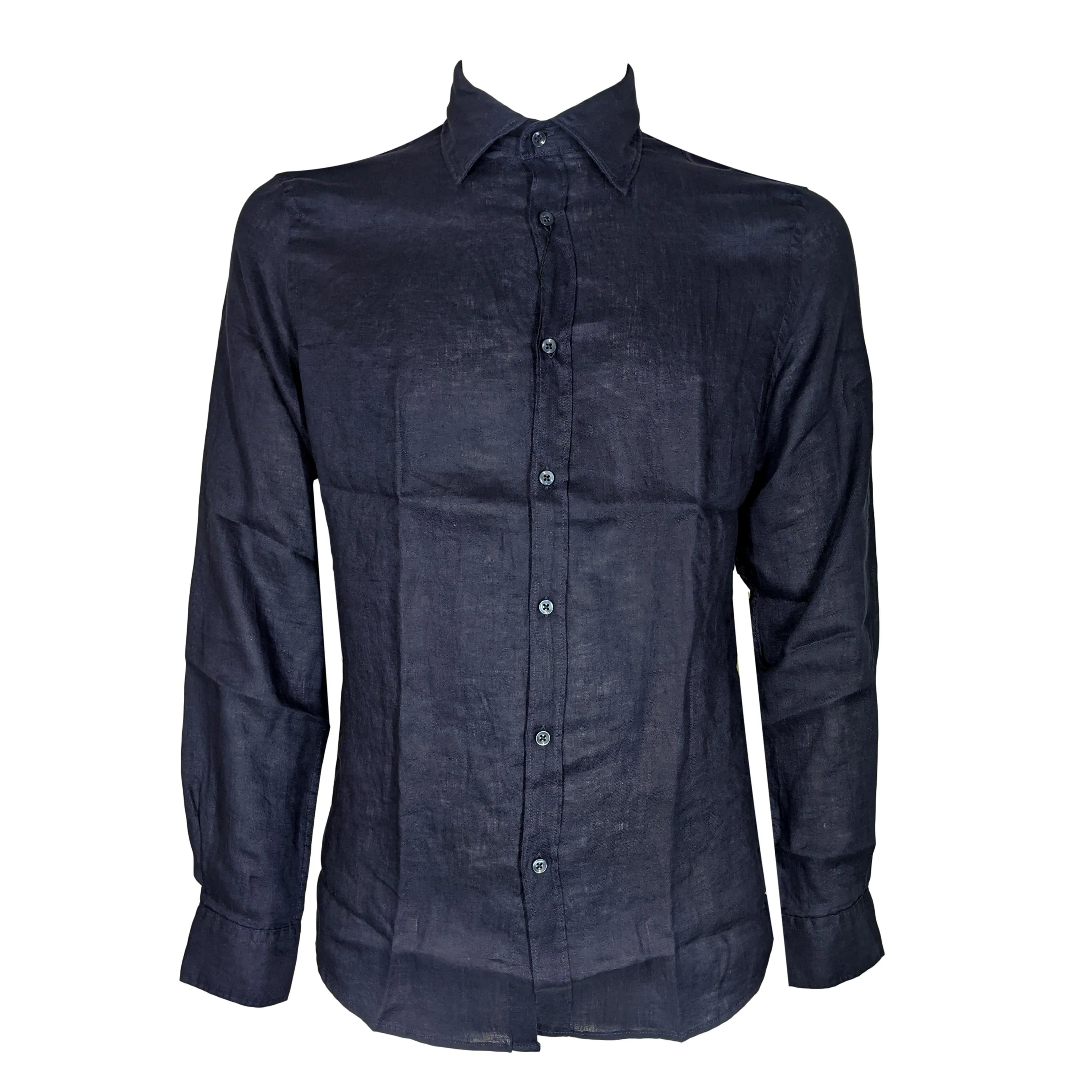 CAMICIA TINTA UNITA DI LINO