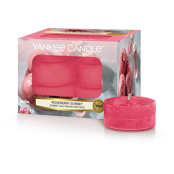 Candela Yankee Candle Tea Light colore Rosa
