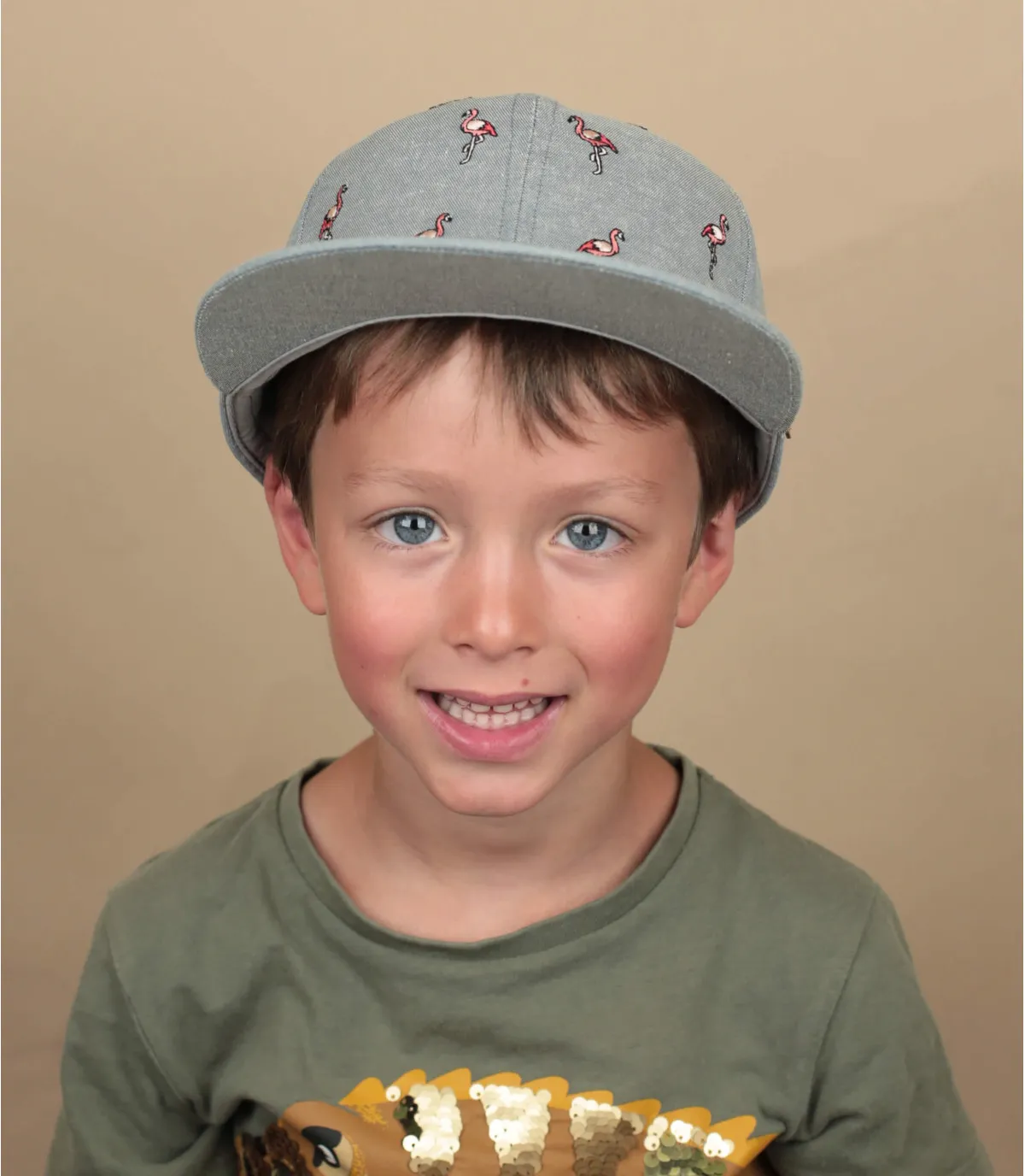 Cappellino snapback per bambini fenicottero bluPauk iron blue     