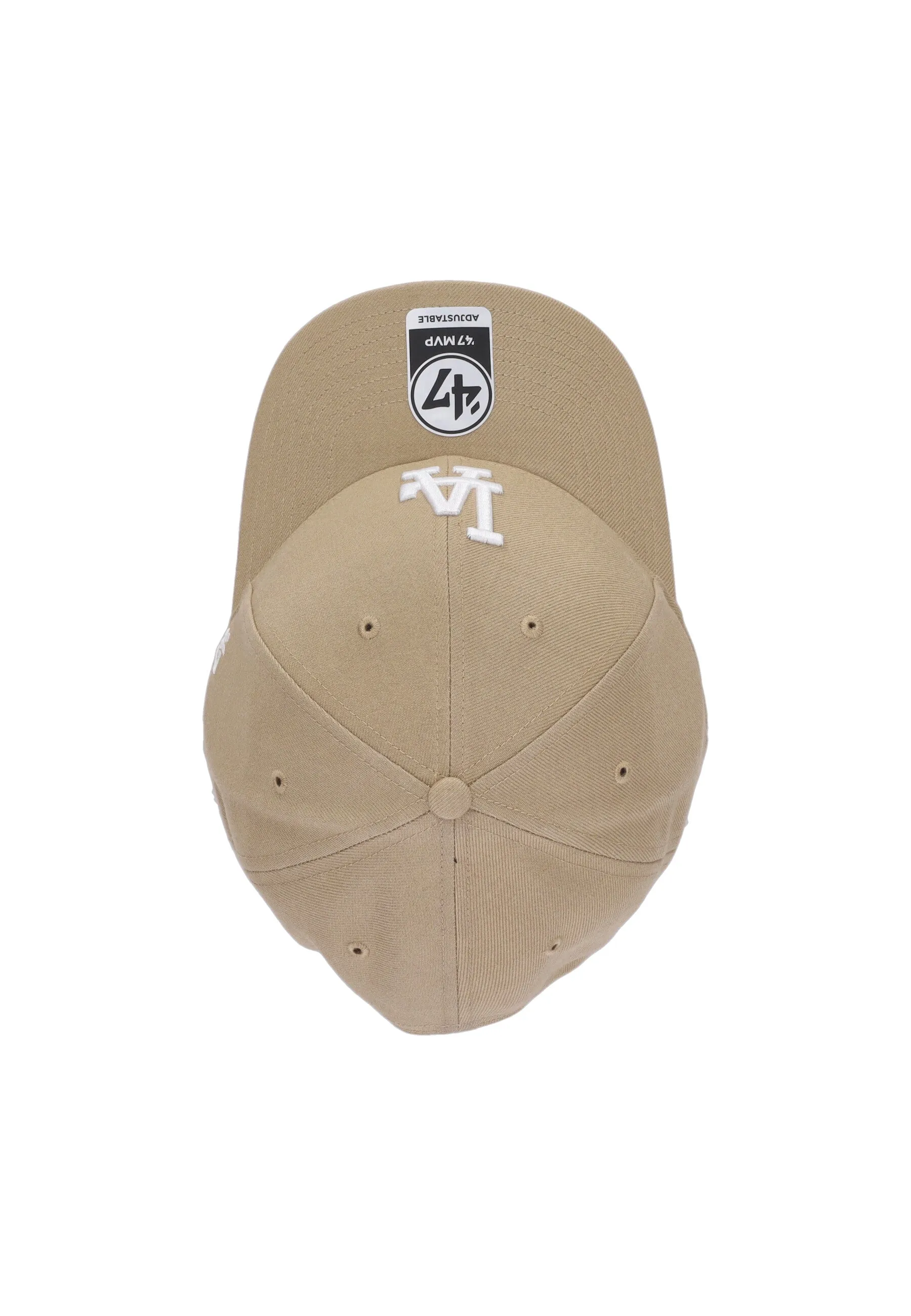 Cappellino Visiera Curva Uomo Mlb Mvp Losdod Khaki/white