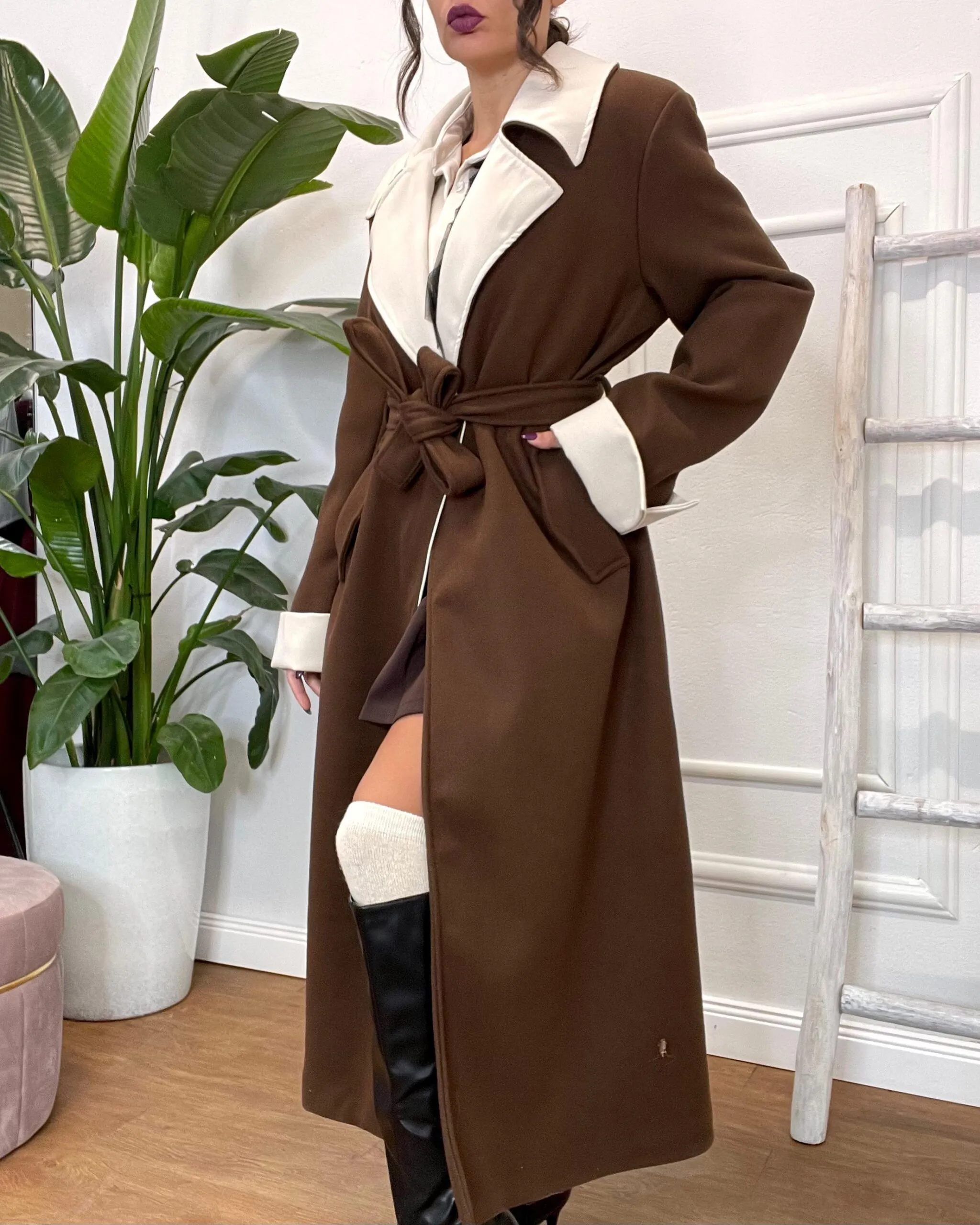 CAPPOTTO BICOLOR 369 moro