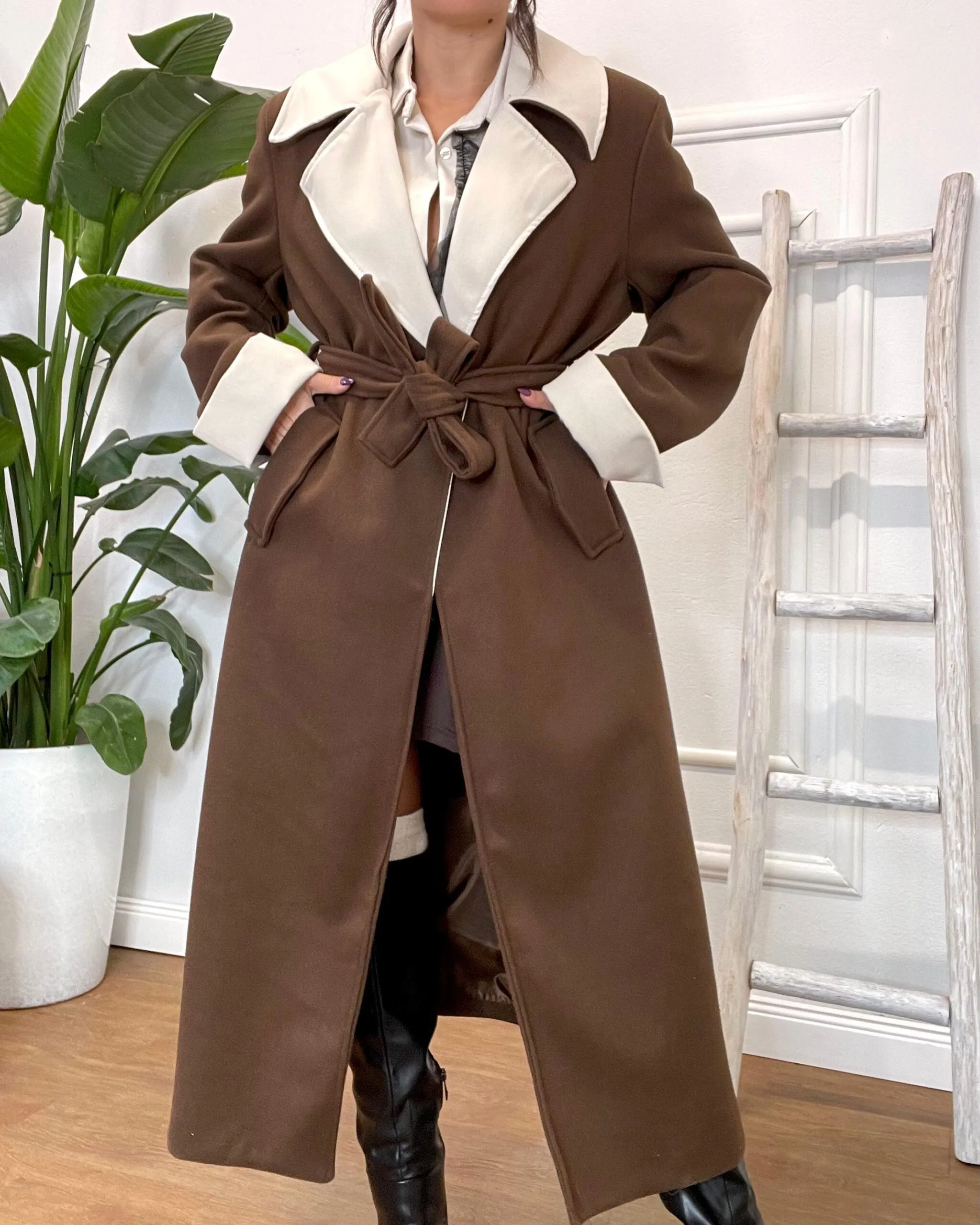 CAPPOTTO BICOLOR 369 moro