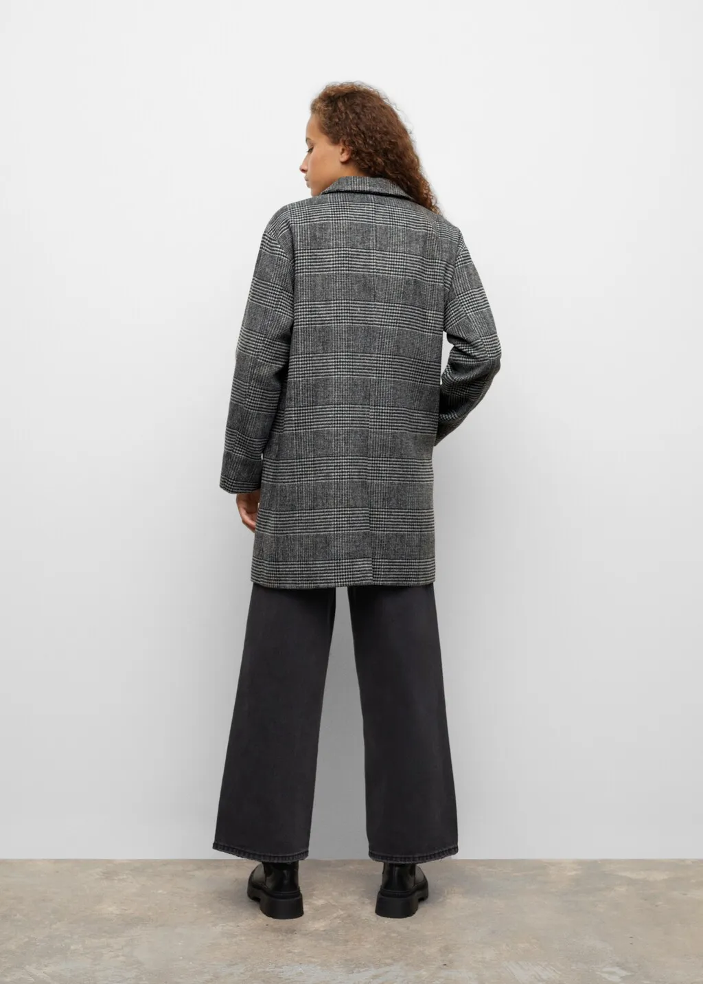 Cappotto lana quadri