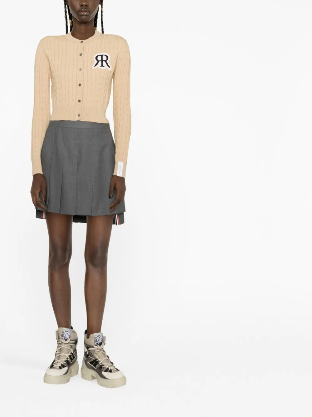 cardigan con logo