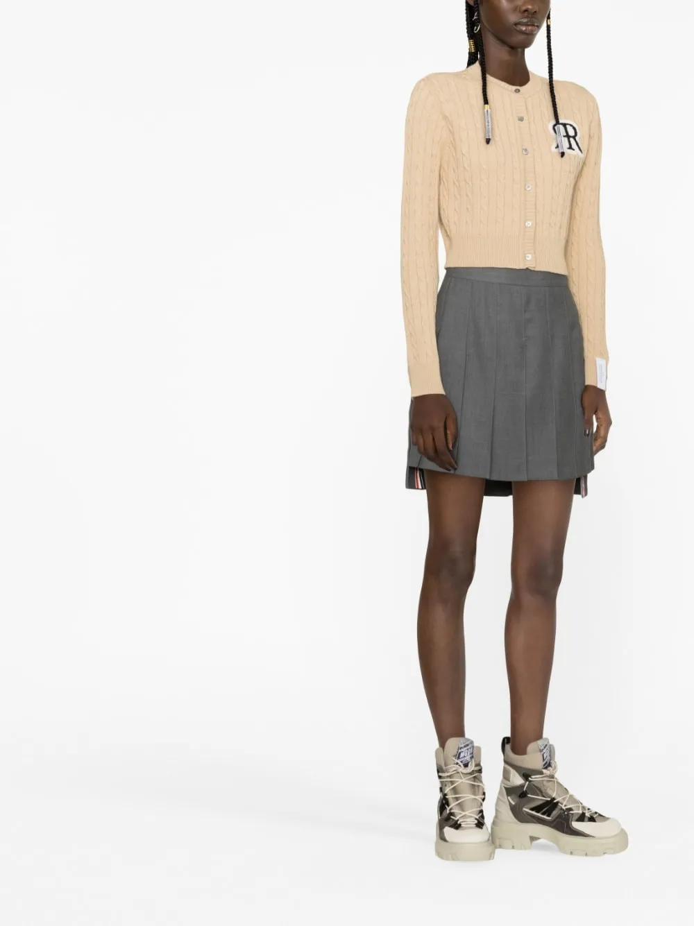 cardigan con logo