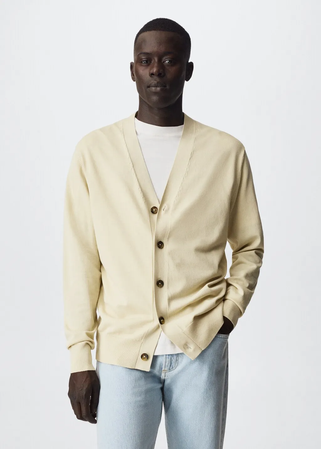 Cardigan cotone bottoni
