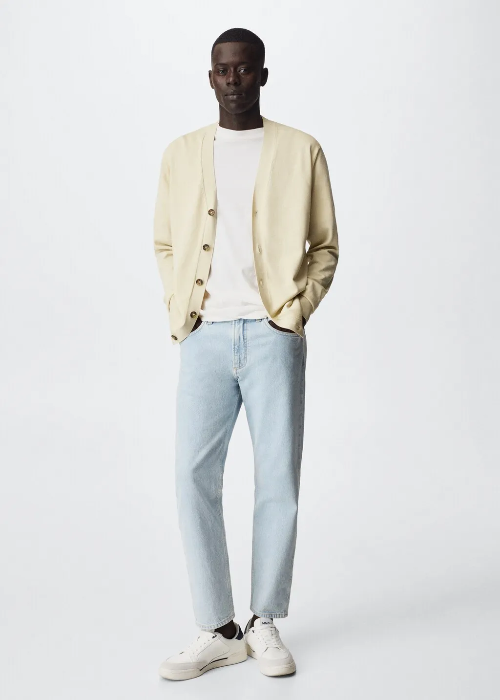 Cardigan cotone bottoni
