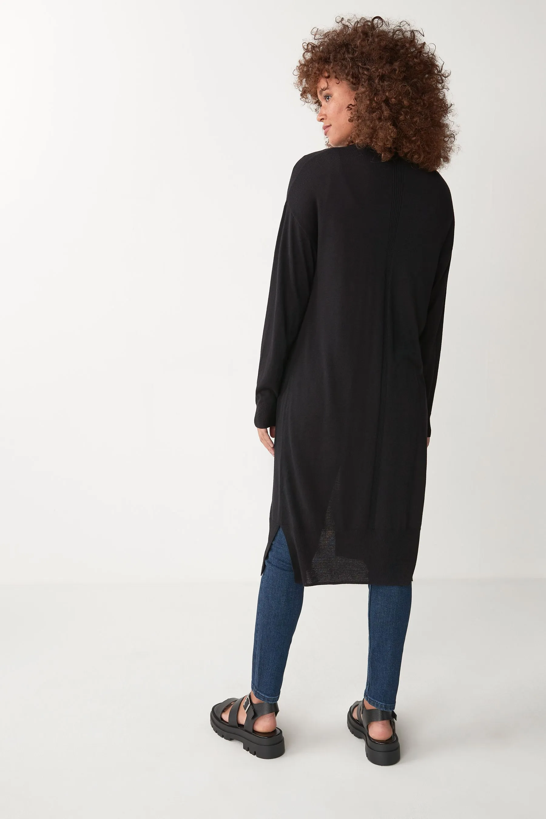 Cardigan dal taglio lungo