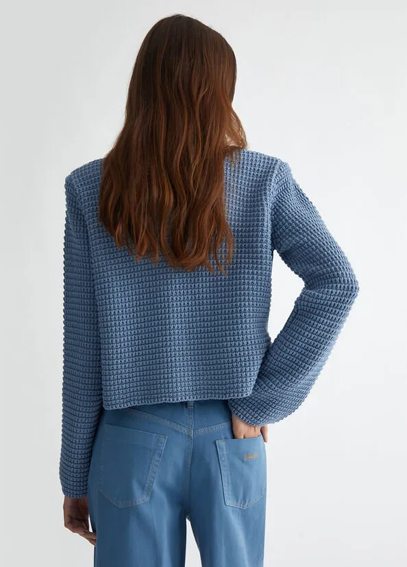 cardigan in maglia liu jo a.i.24.25.art. wf4443