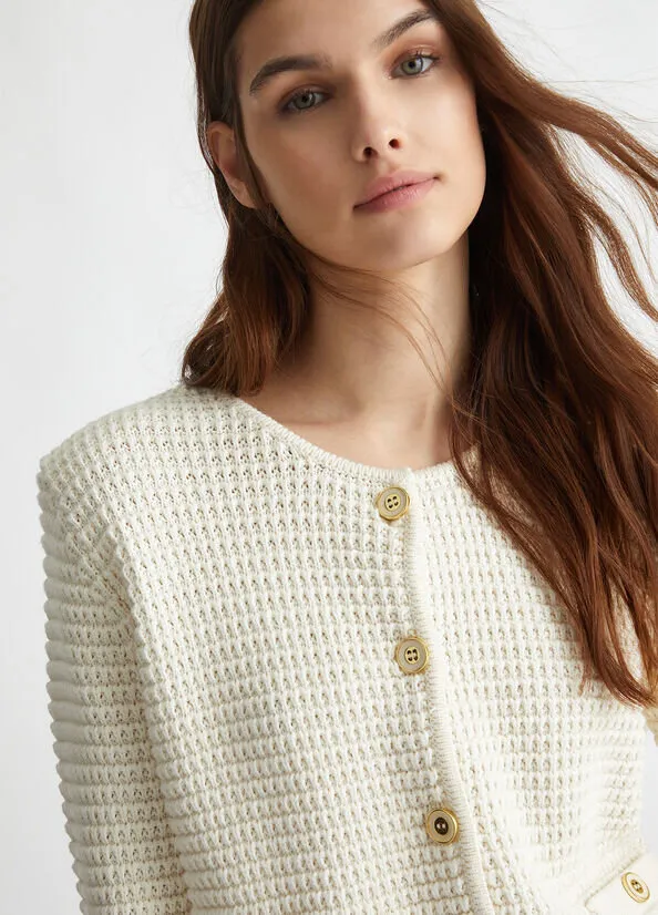 cardigan in maglia liu jo a.i.24.25.art. wf4443
