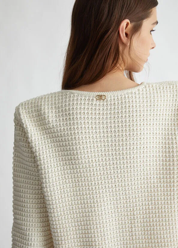 cardigan in maglia liu jo a.i.24.25.art. wf4443