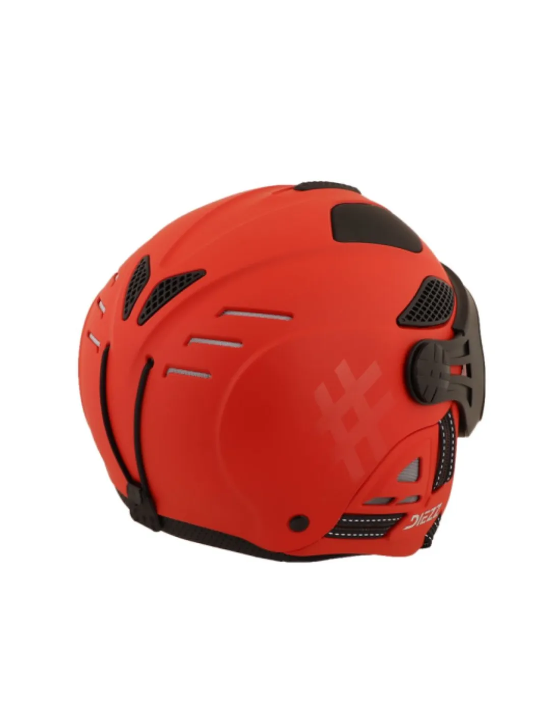 Casco da sci Diezz Louna 2 Tempo Visiera Rosso Fuoco