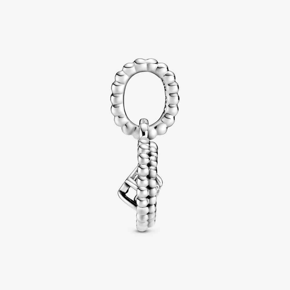 Charm Pendente Pandora A Cuore Bianco Latte Decorato Con Sfere 798854C04