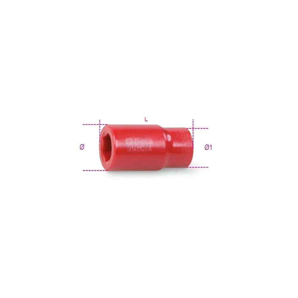 Chiavi a bussola esagonali da 3/8" isolate 1000V - Beta 914MQ/A