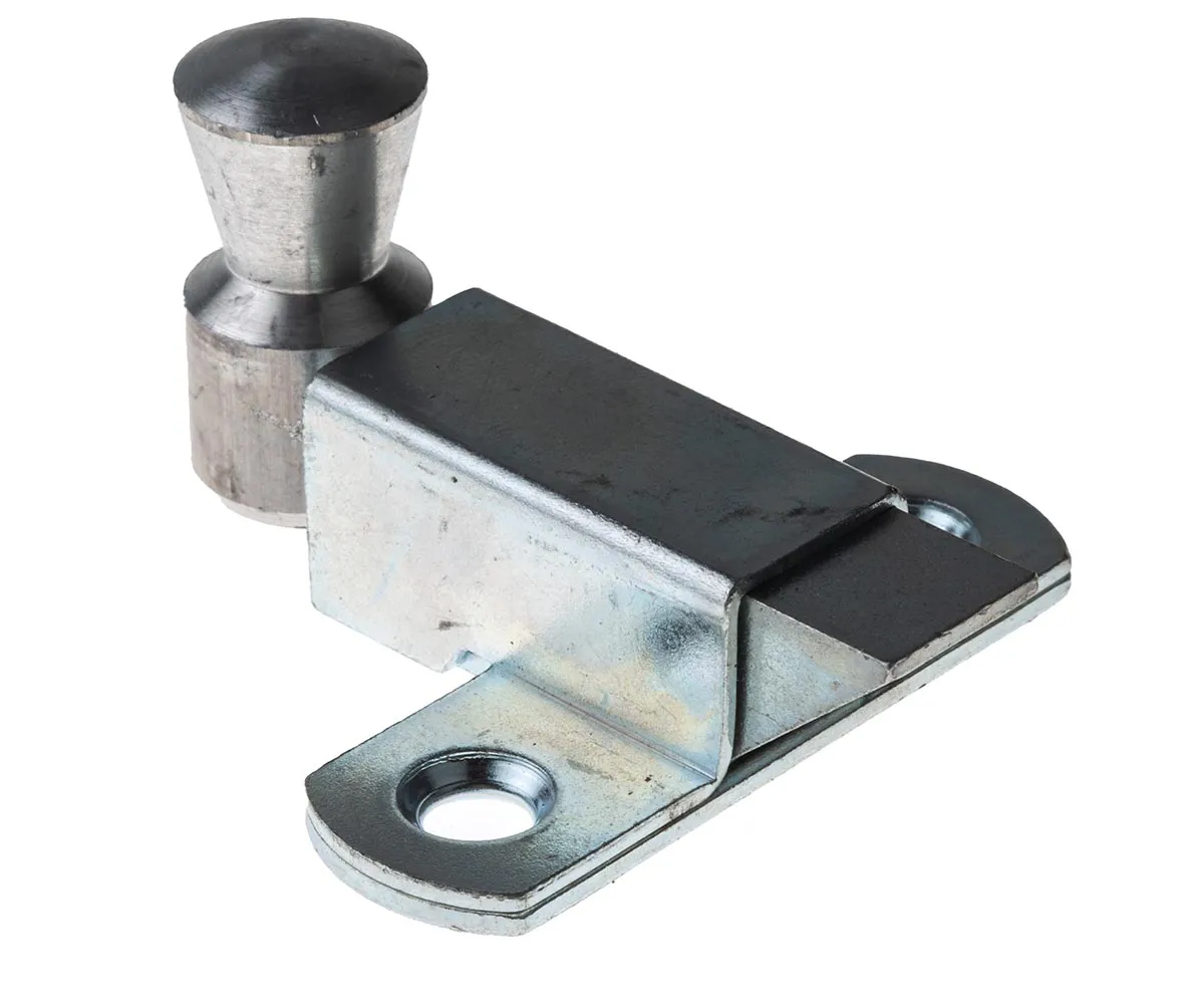 Chiavistello porta Pinet Acciaio, 56 x 50mm