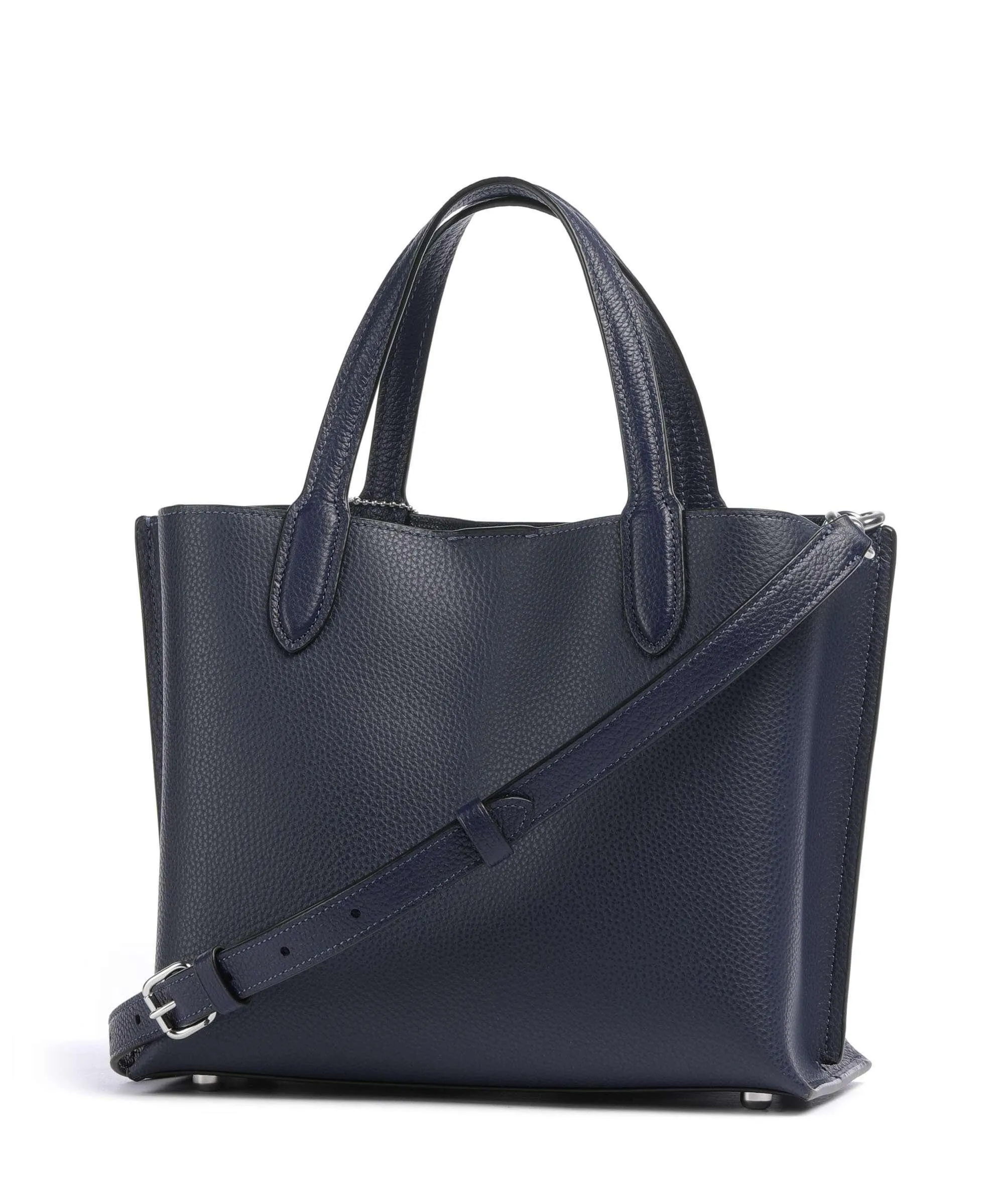  Coach Willow 24 Borsa a mano pelle di vacchetta grana navy  