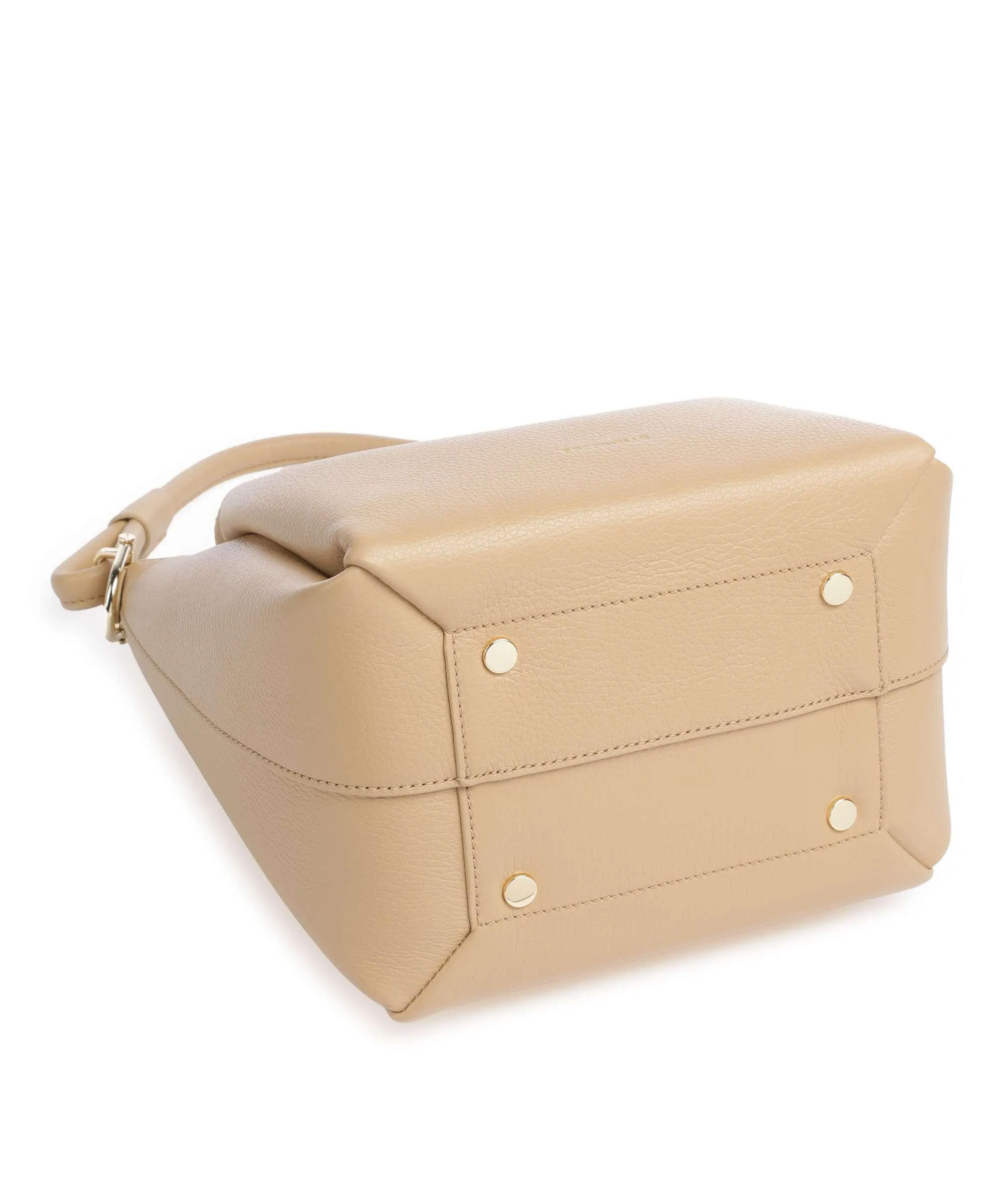  Coccinelle Eclyps Borsa a secchiello pelle granulata beige  