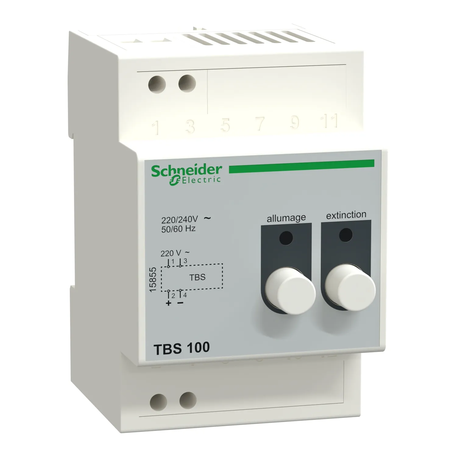 Controller remoto a LED Controller remoto a LED per illuminazione Schneider Electric, 240 V c.a., montaggio Guida DIN