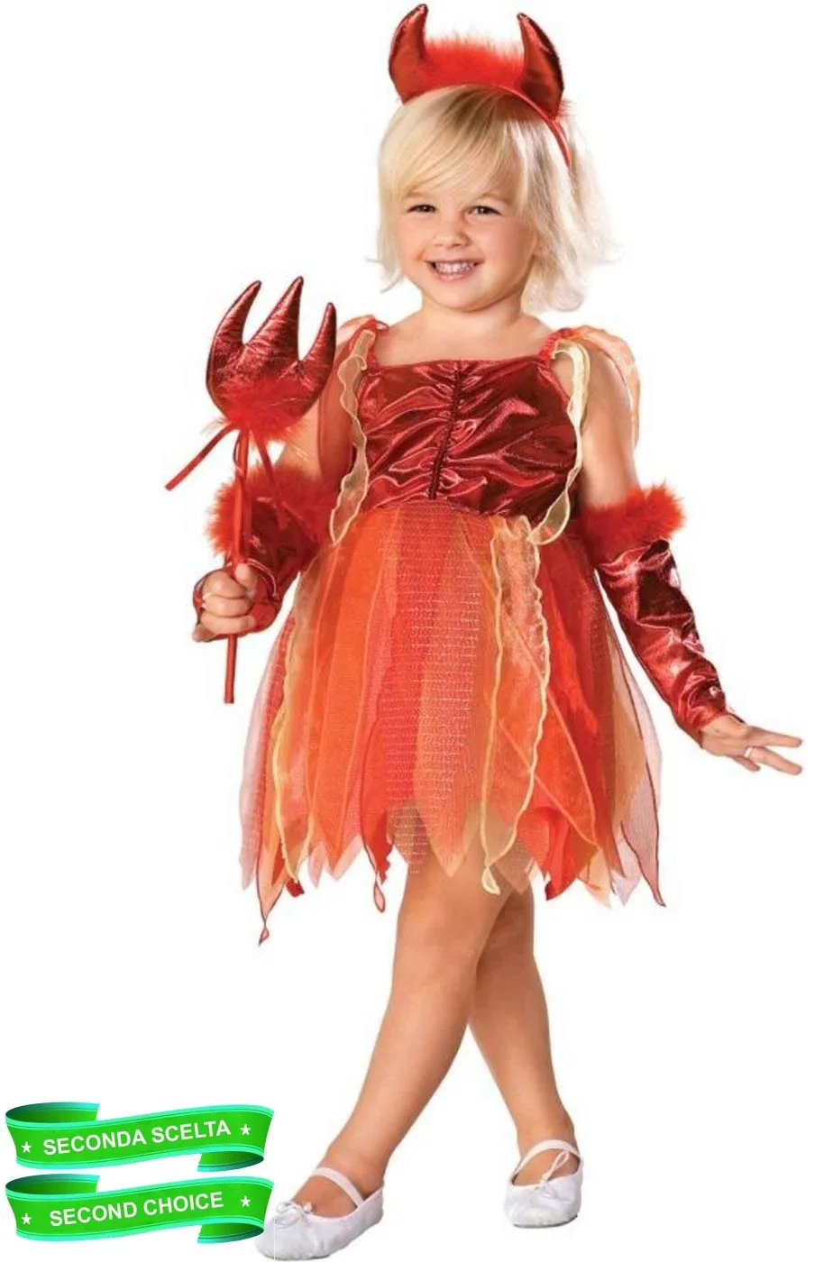 Costume Halloween Bambina Diavoletta Seconda Scelta