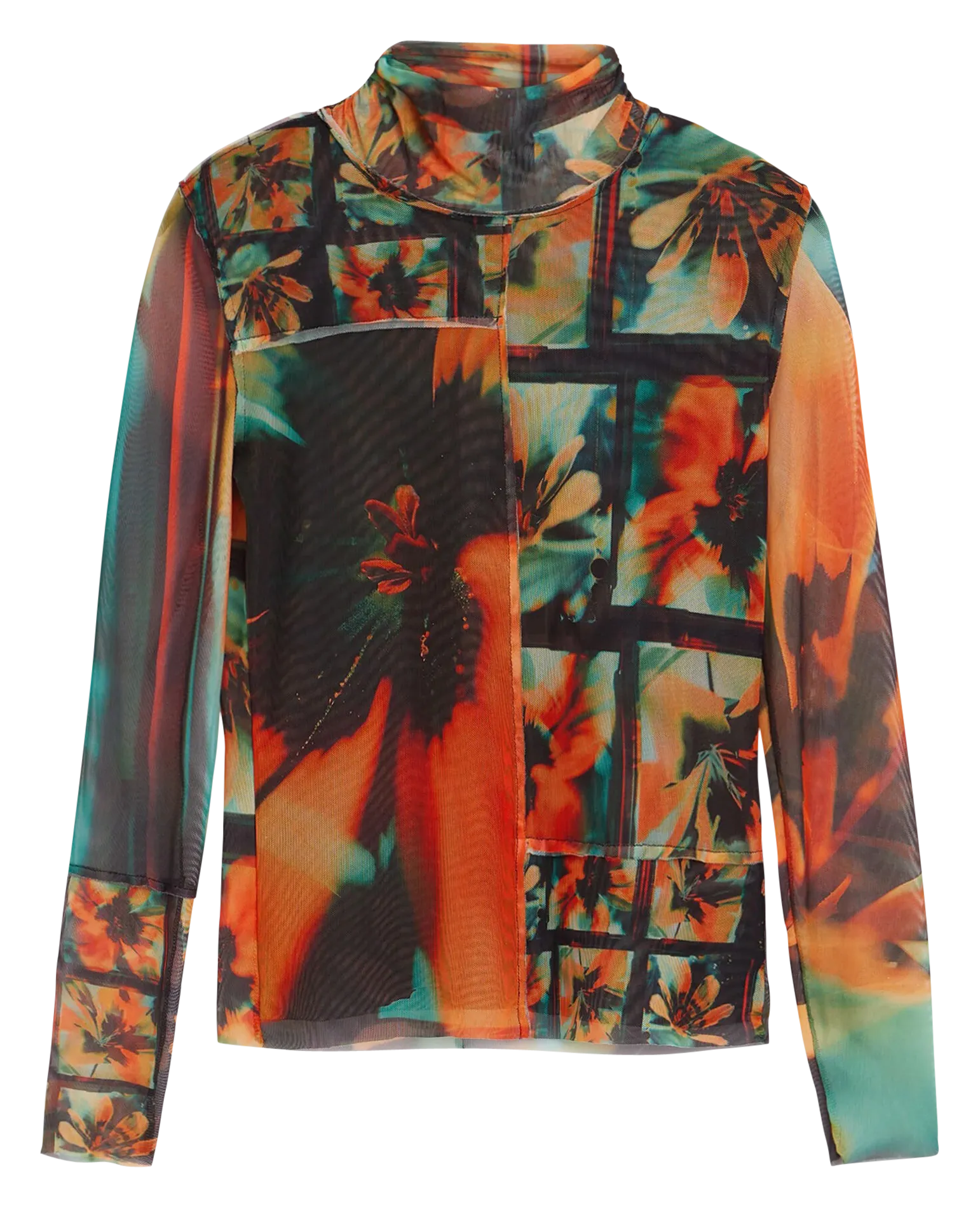  DESIGUAL   Maglietta in tulle stampato | Arancione