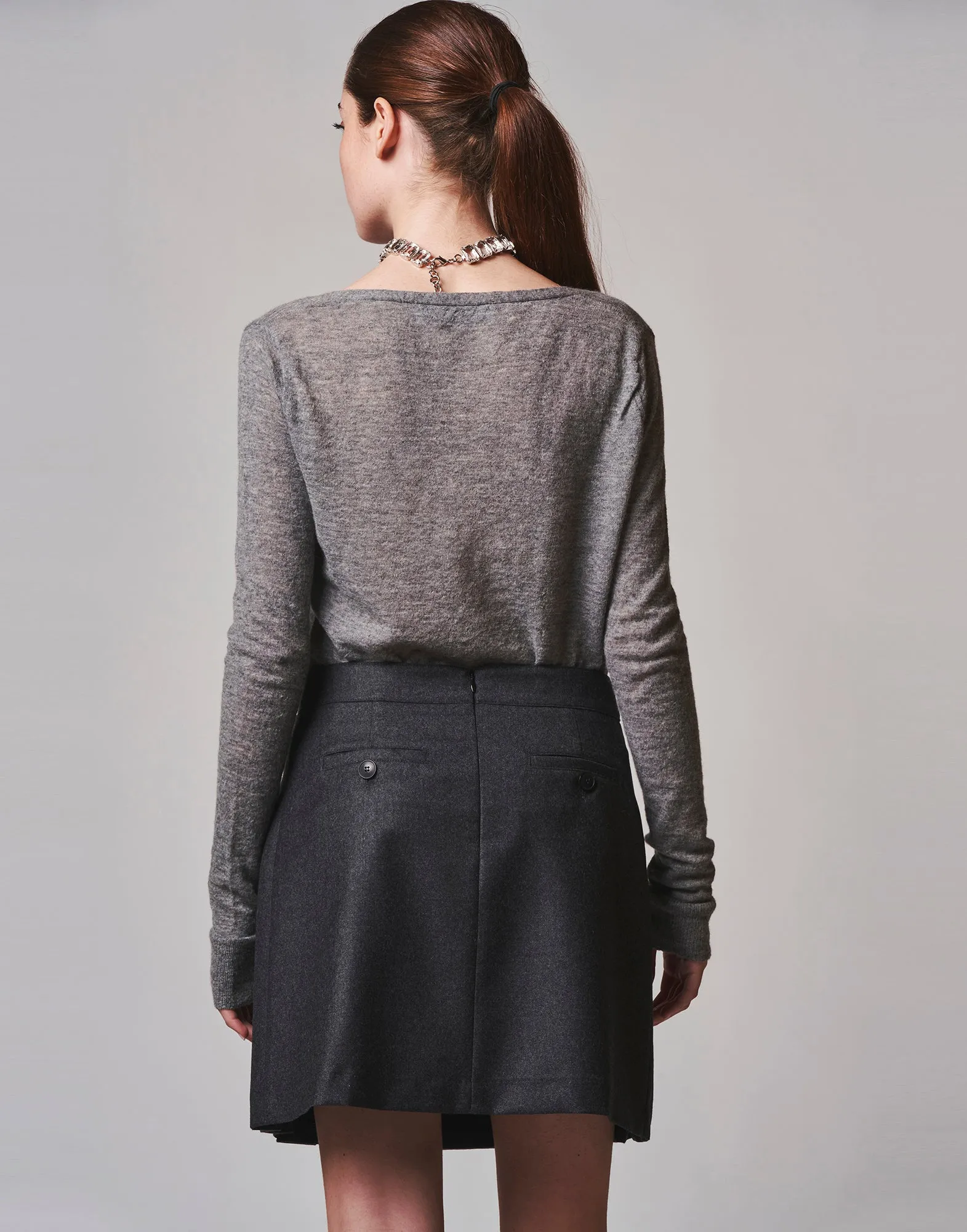 DOUUOD Light Cardigan In Garza Lana Alpaca