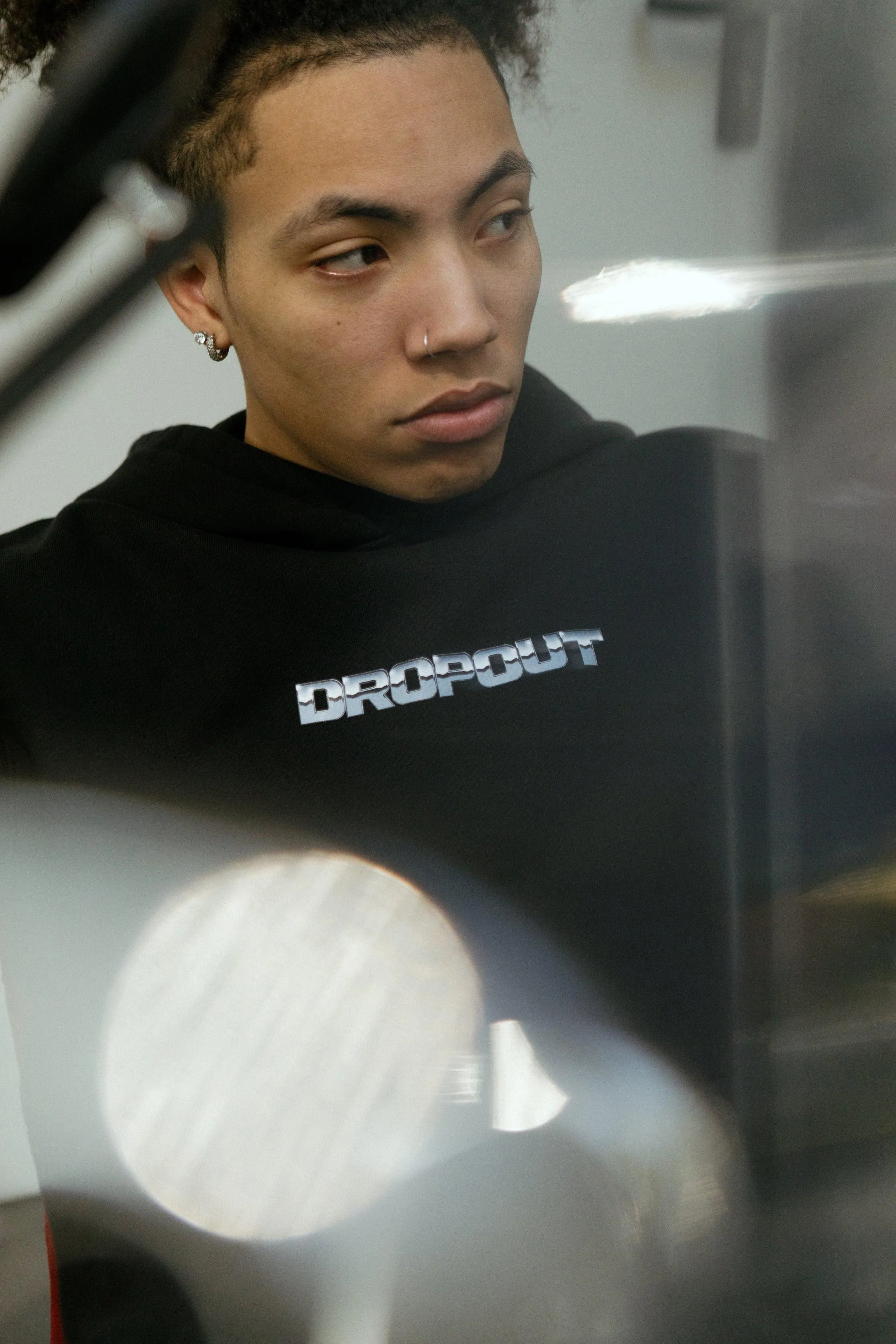 dropout Chrome Hoodie Black