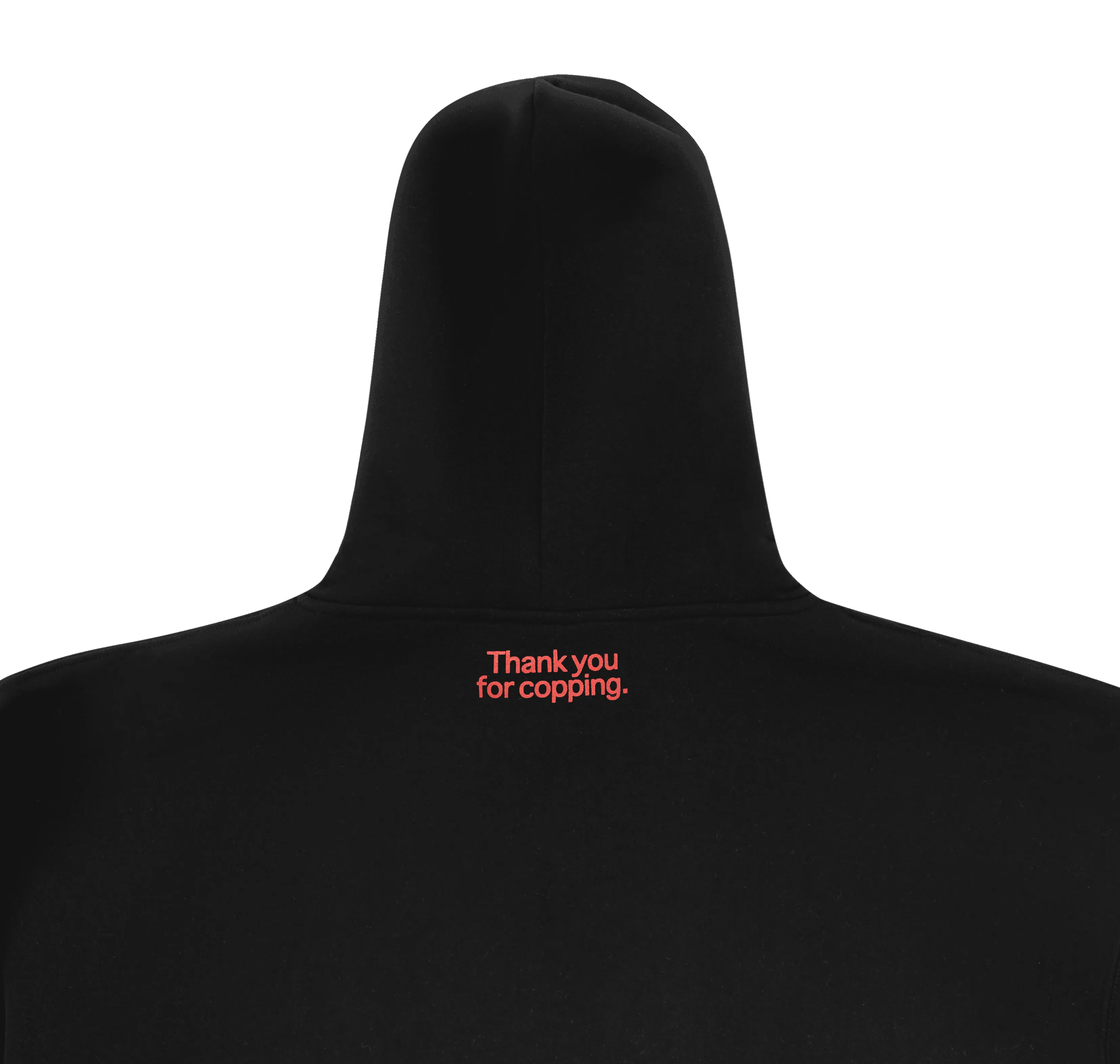 dropout Italics Hoodie Black