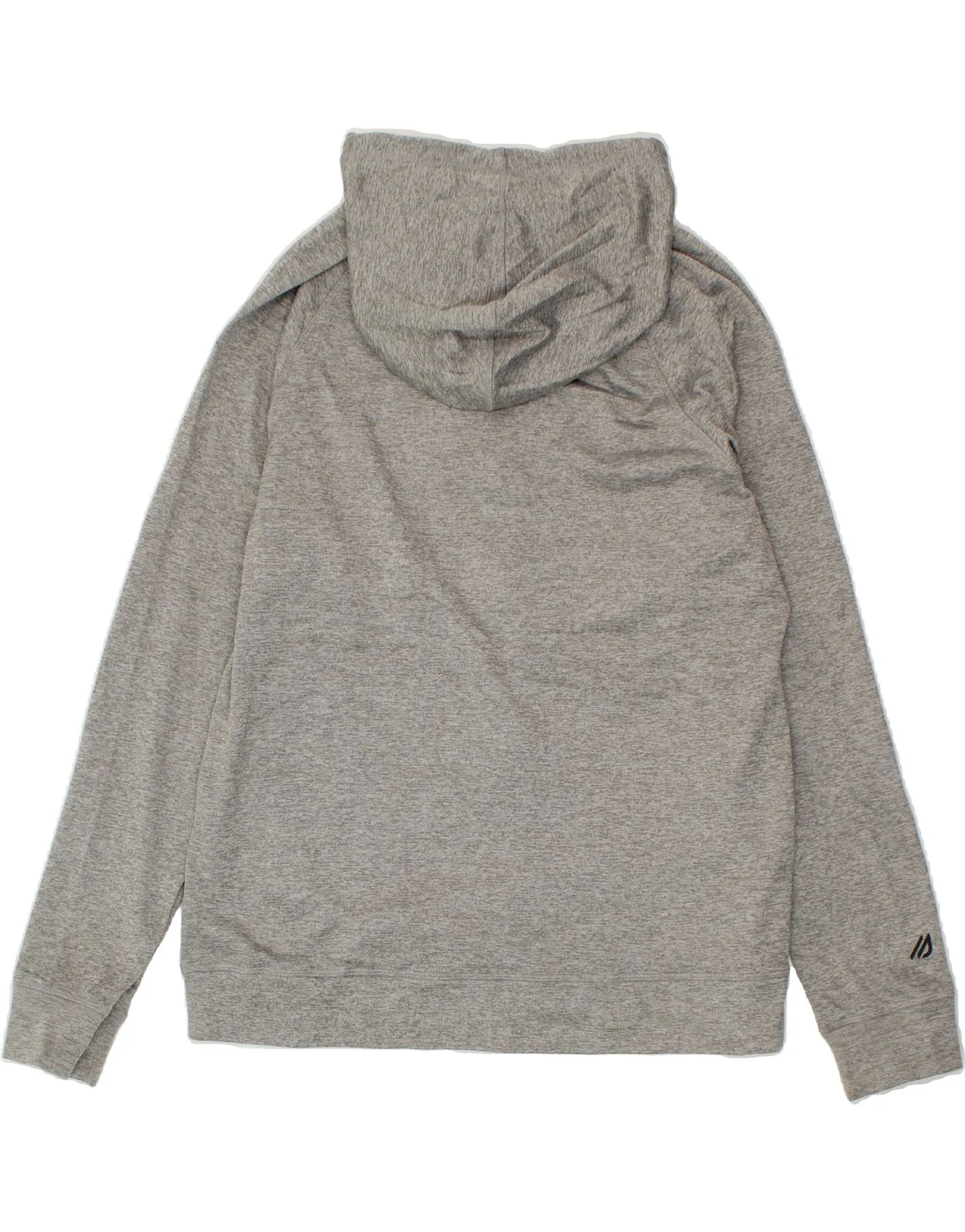 EDDIE BAUER Mens Zip Hoodie Sweater Medium Grey Polyester