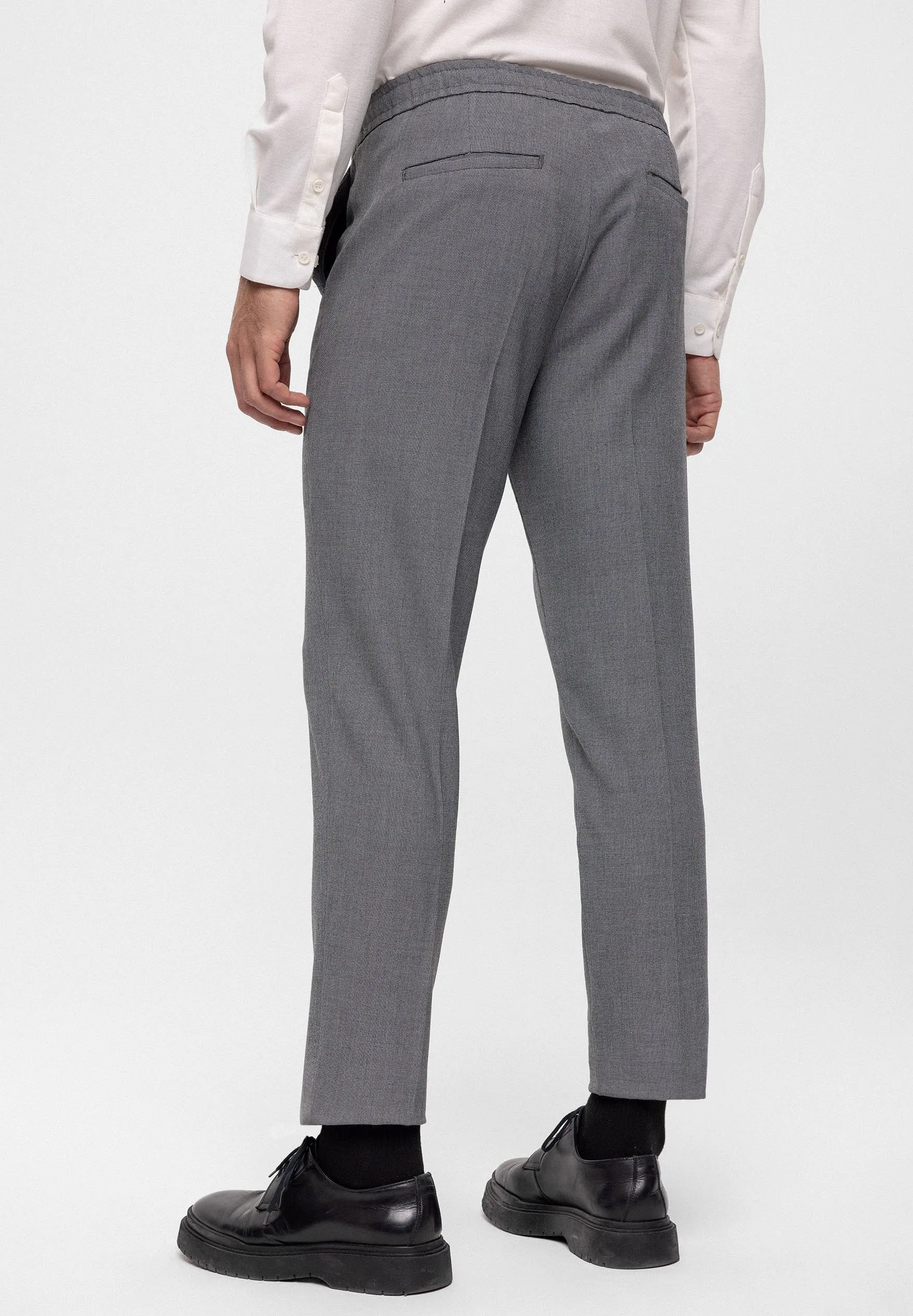 ELASTIC WAIST  BELT DETAILED - Pantaloni