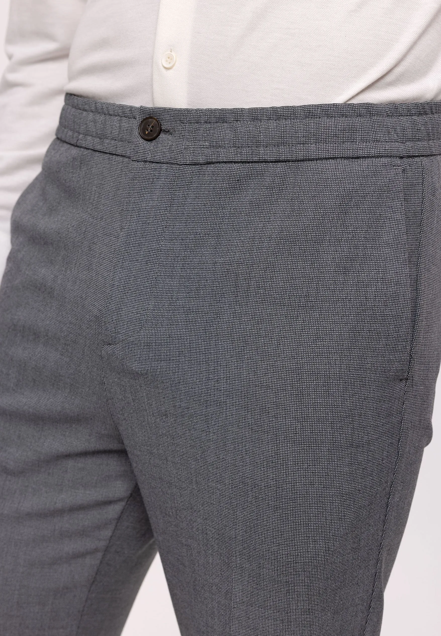 ELASTIC WAIST  BELT DETAILED - Pantaloni