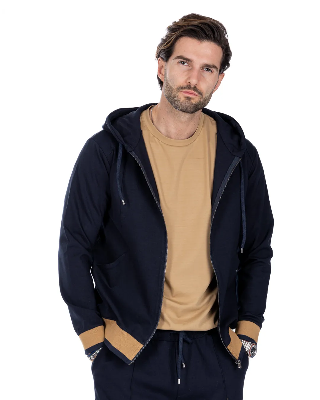 Explorer - felpa tuta blu in punto milano