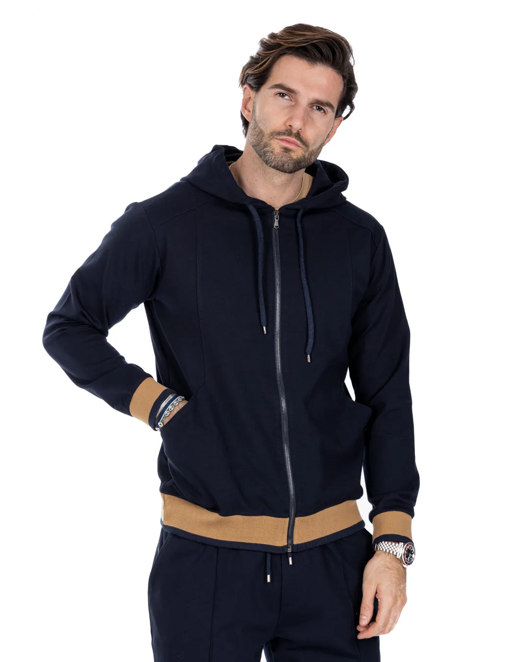Explorer - felpa tuta blu in punto milano