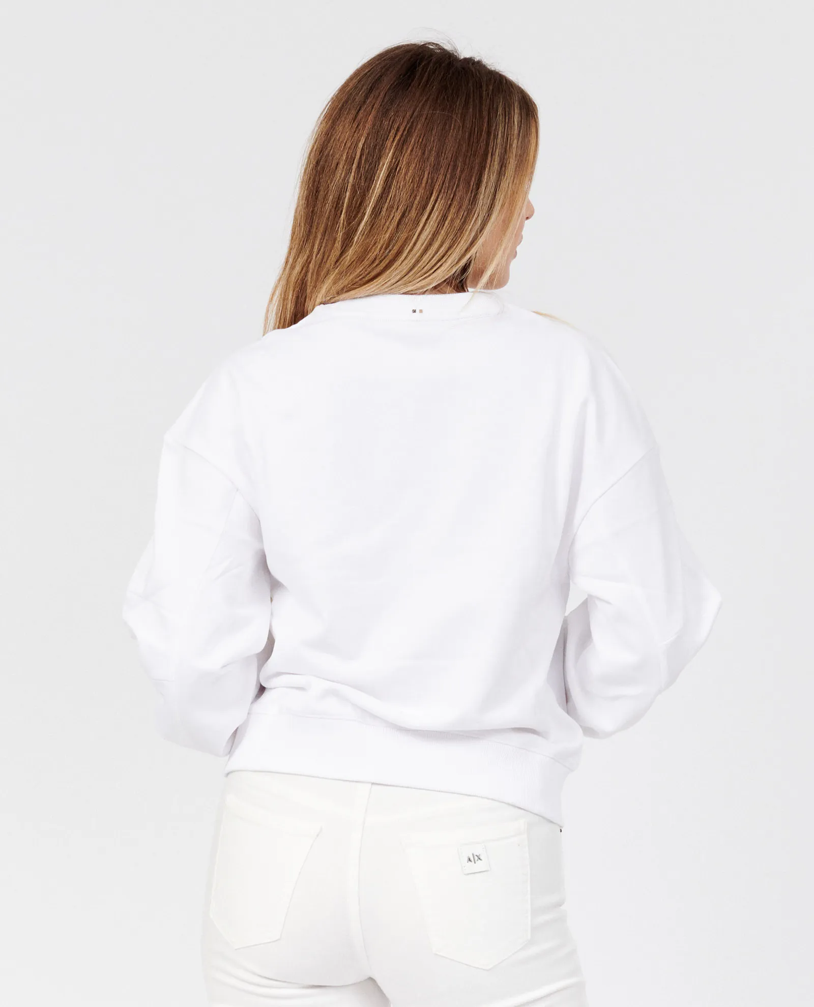 Felpa boss con logo scomposto