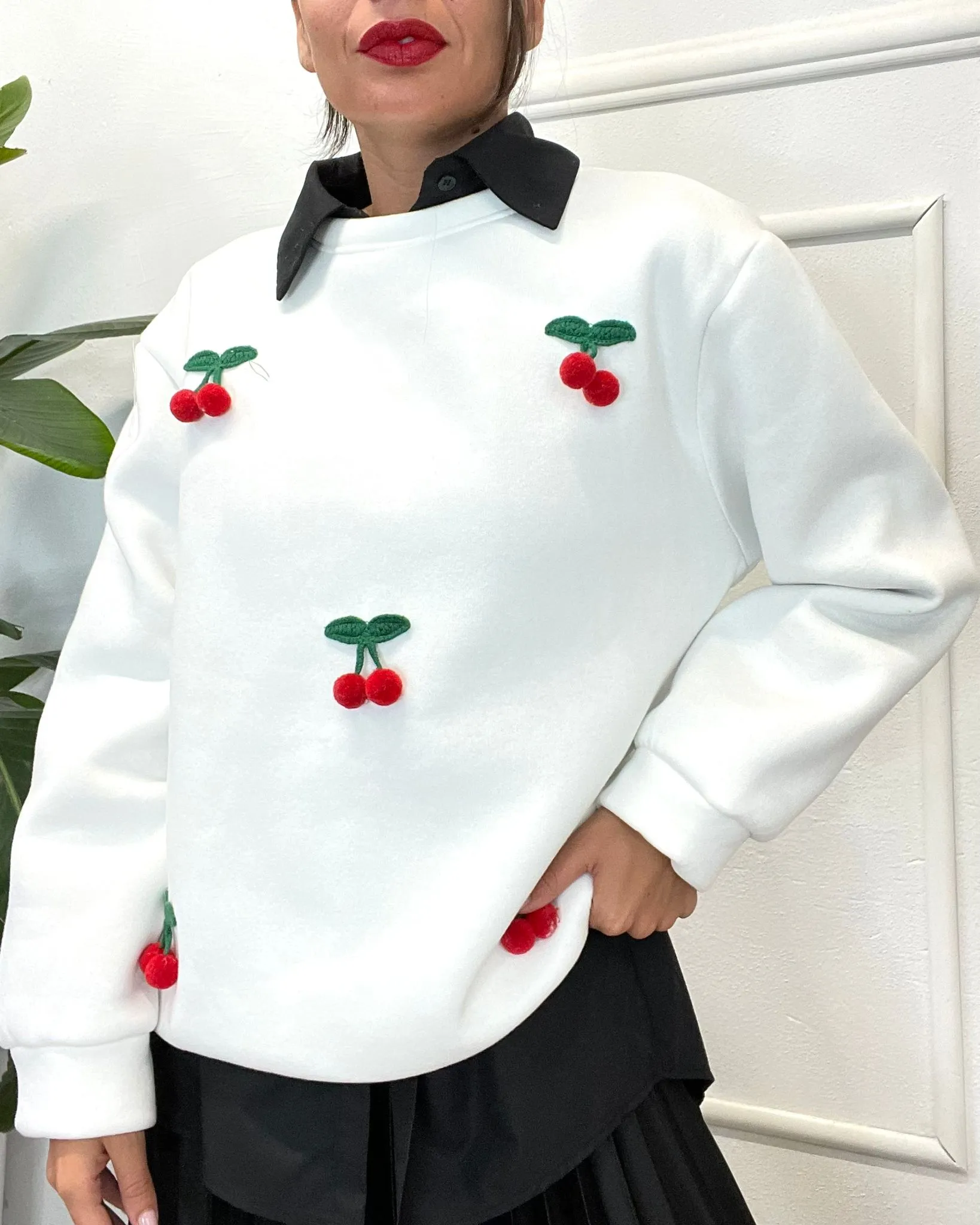 FELPA CHERRY 369 bianco