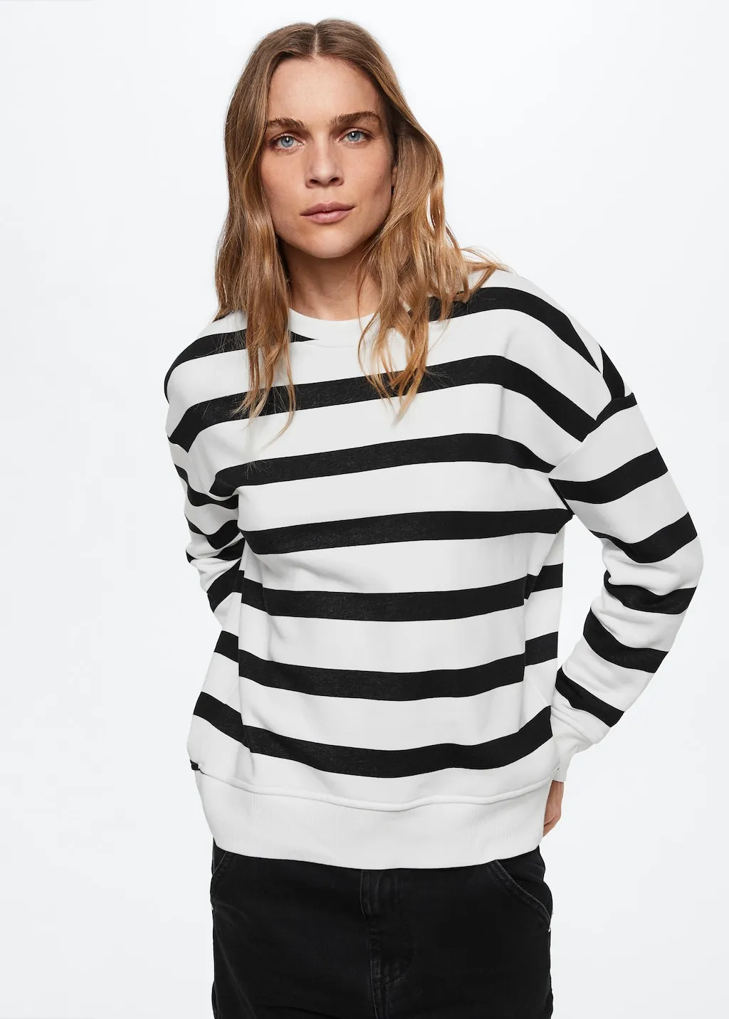 Felpa cotone righe