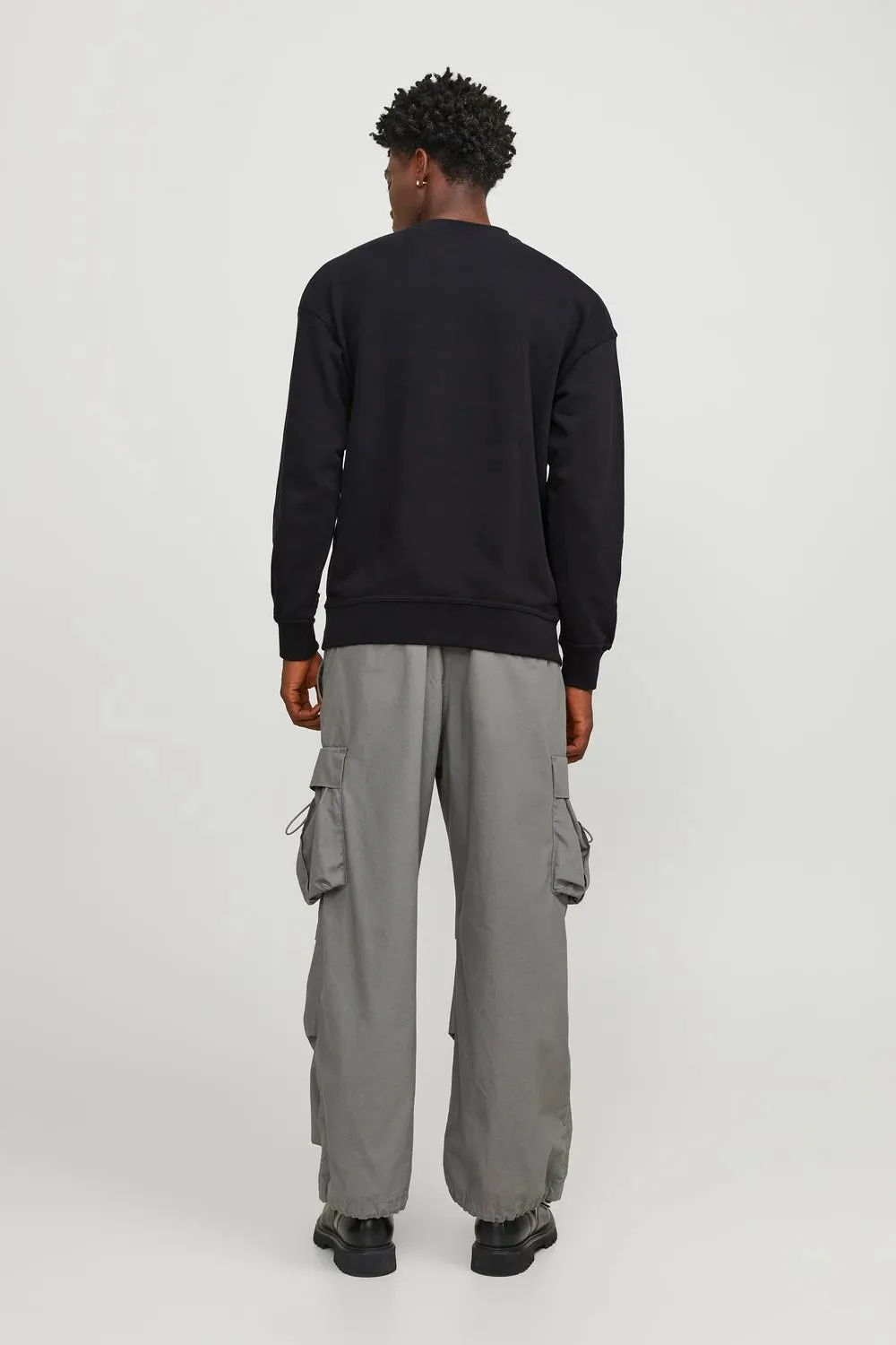 Felpa senza cappuccio Jack Jones JCOCOLLECTIVE SWEAT CREW NECK SN Nero