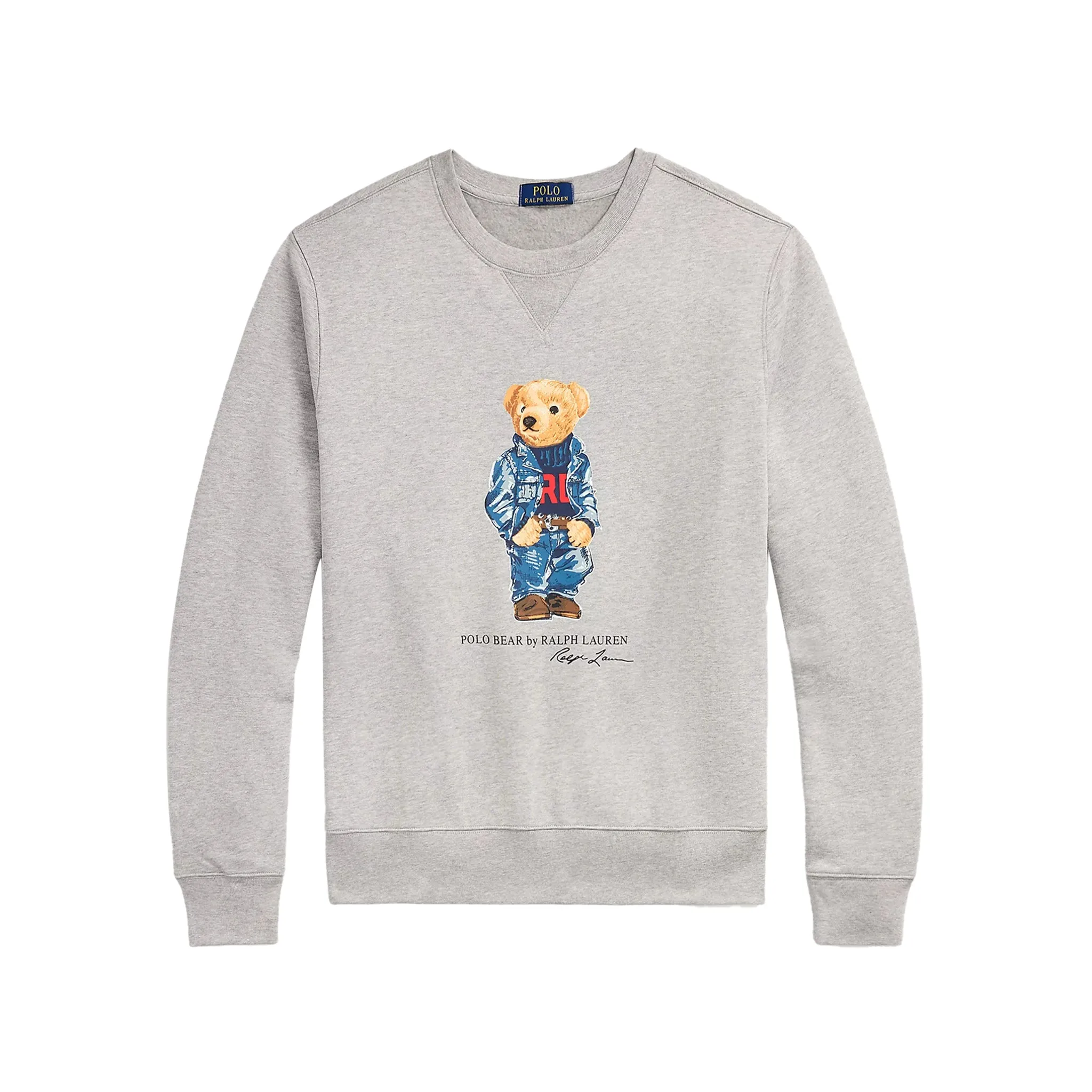 Felpa Uomo Polo Bear Grigia