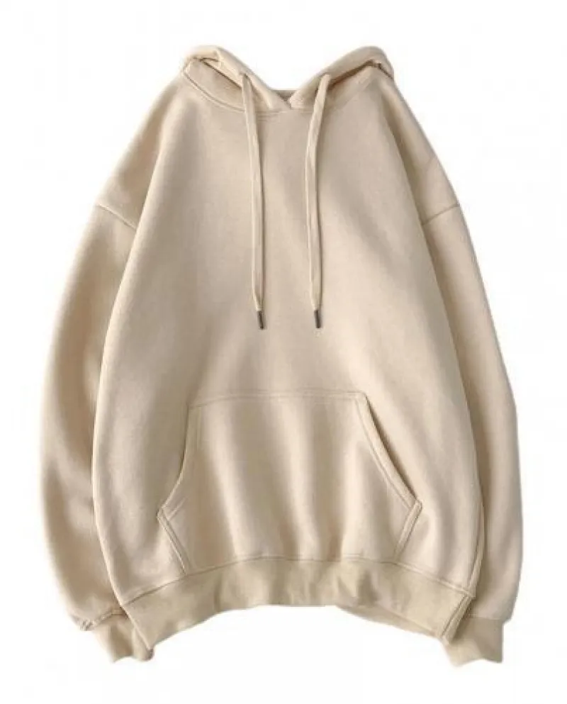 Felpe con cappuccio da uomo da donna Felpe con cappuccio tinta unita Moda Pullover L