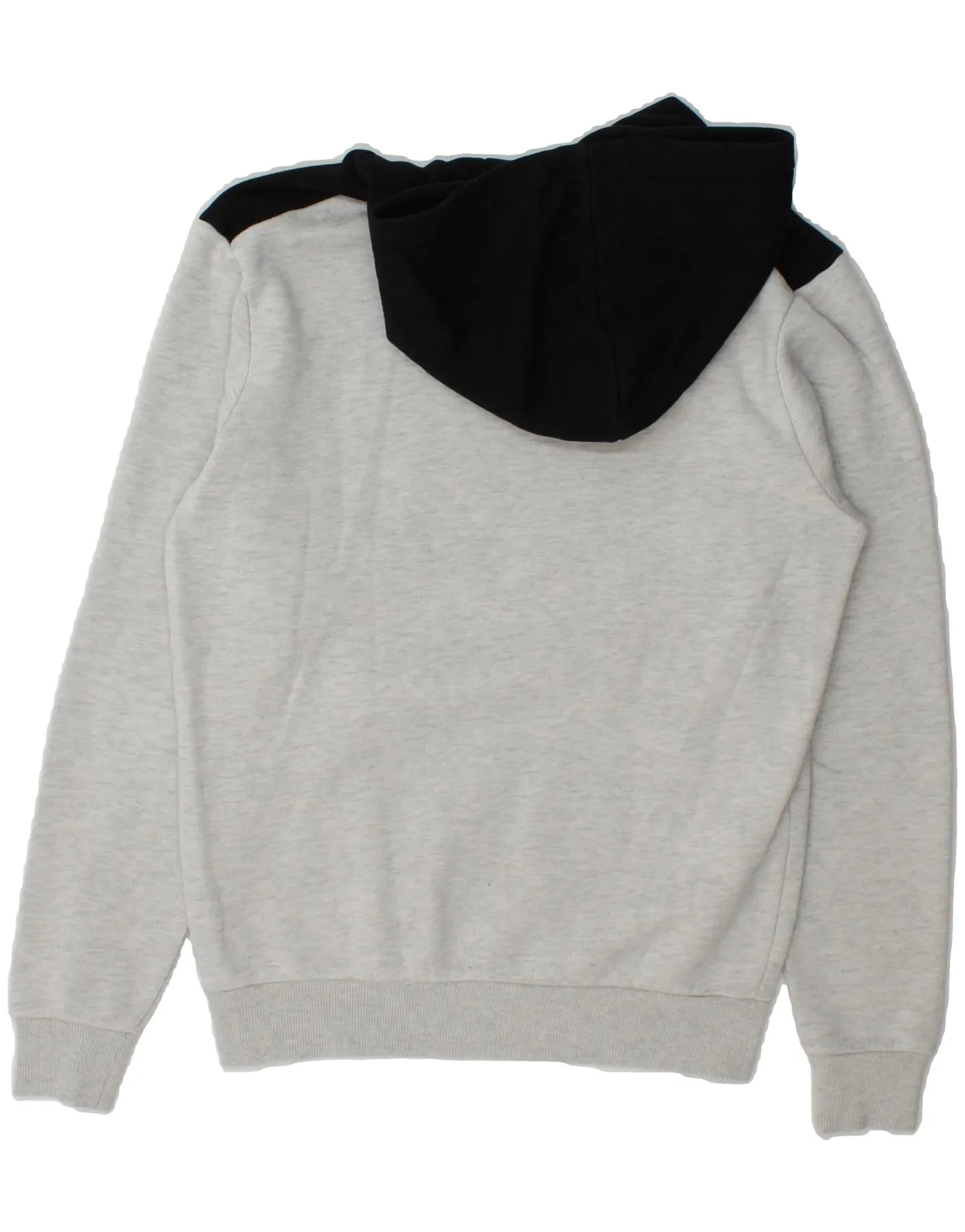 FILA Mens Hoodie Jumper XS Grey Colourblock Cotton