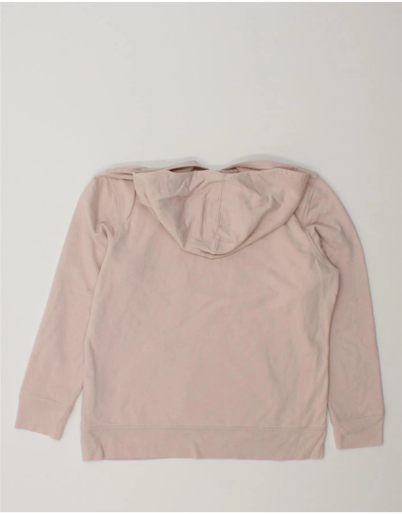 GAP Womens Graphic Hoodie Jumper UK 14 Medium Pink Cotton