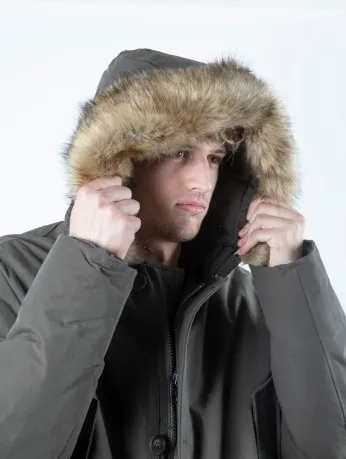 Giubbino Parka Uomo Con Pelo