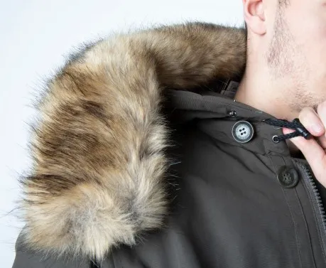 Giubbino Parka Uomo Con Pelo
