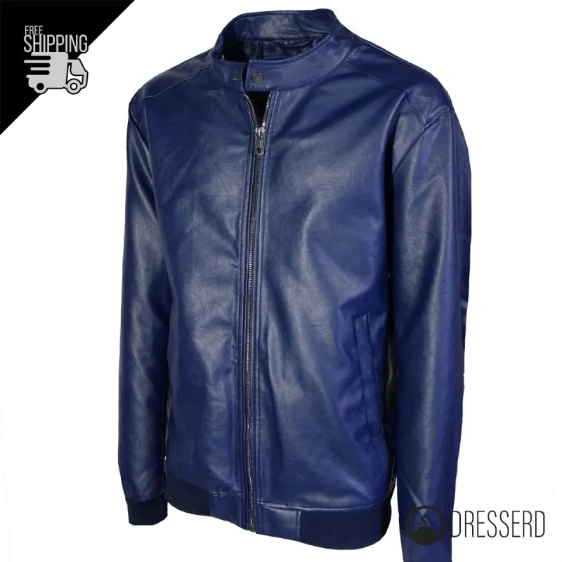 Giubbotto Uomo Oversize Ecopelle Primaverile Dalla 3XL alla 7XL Giubbino Taglie Grandi Dresserd