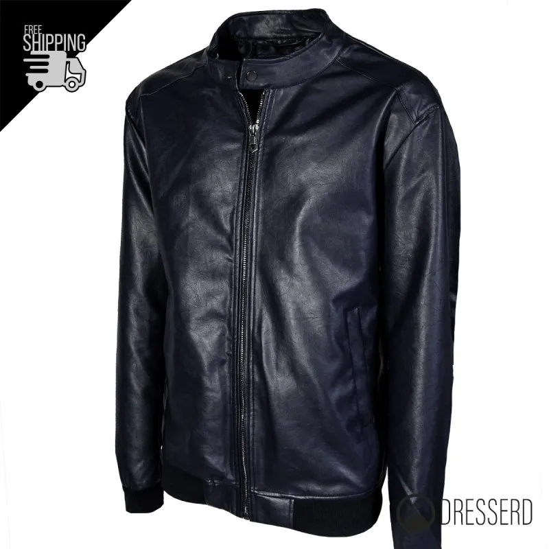 Giubbotto Uomo Oversize Ecopelle Primaverile Dalla 3XL alla 7XL Giubbino Taglie Grandi Dresserd