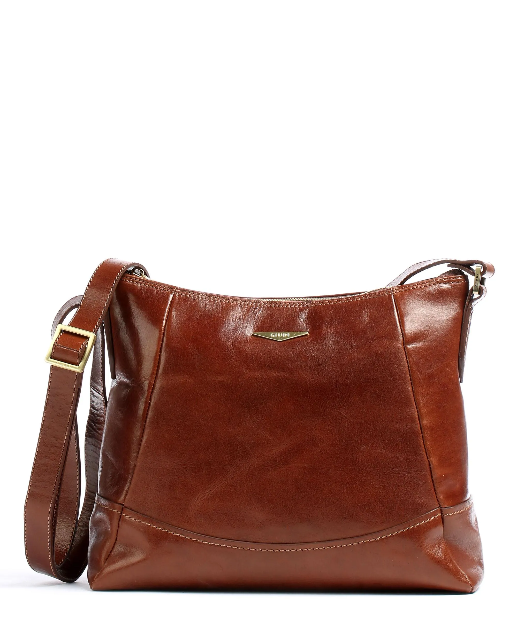  Giudi Borsa a spalla pelle marrone  
