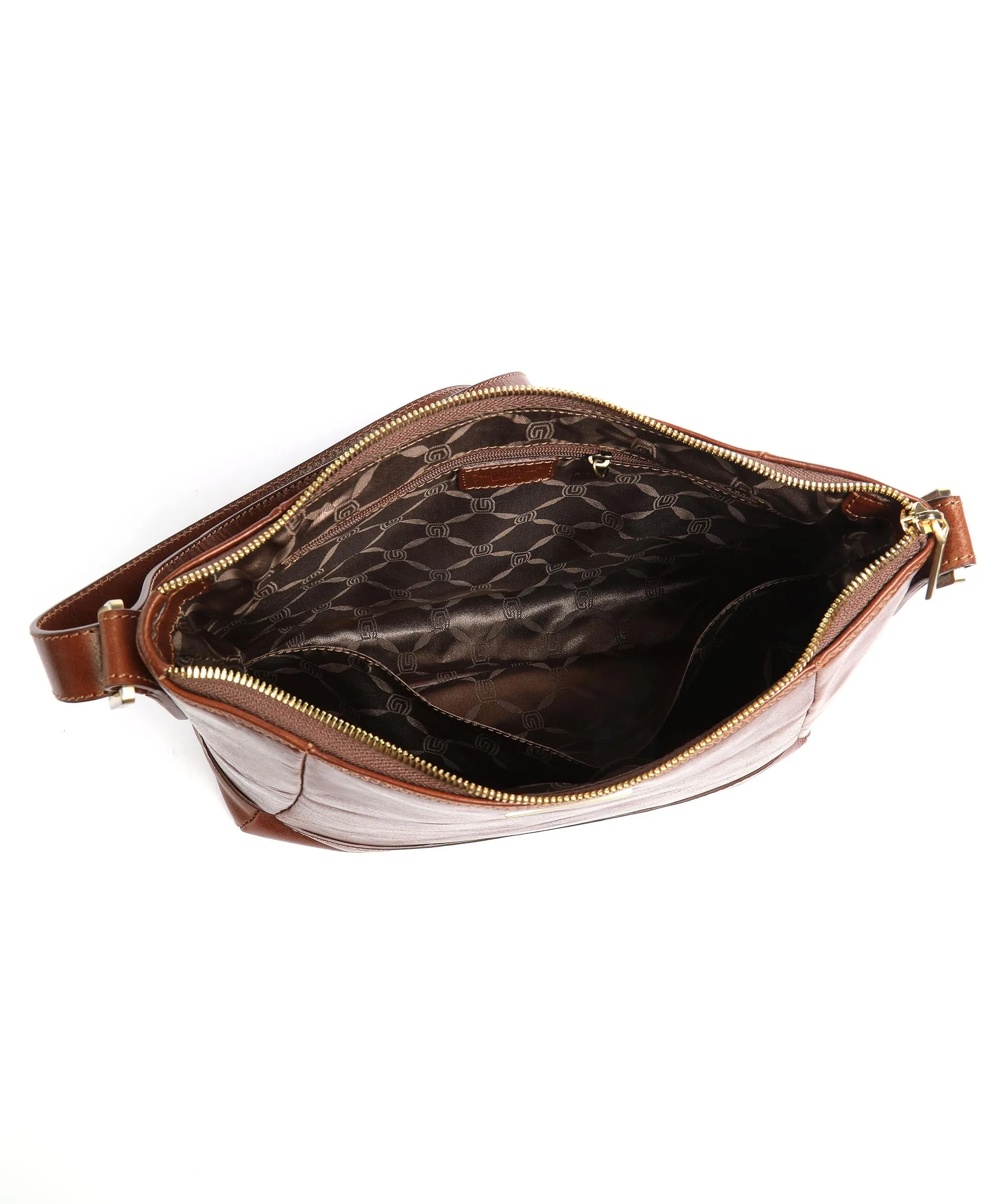  Giudi Borsa a spalla pelle marrone  