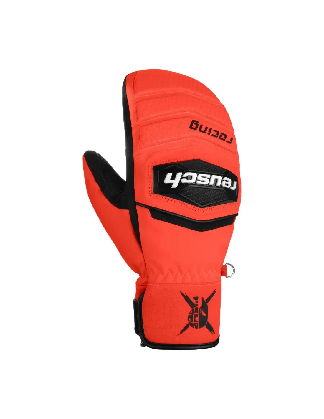 Guanti da sci Reusch Worldcup Warrior R-TEX® XT Nero / Rosso Fluo