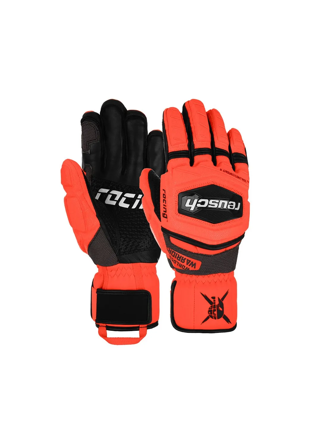Guanti Sci Reusch Worldcup Warrior GS Nero / Rosso Fluo